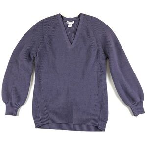 ATHLETA En Route Hanover Refined V-Neck Sweater Purple Sz XS